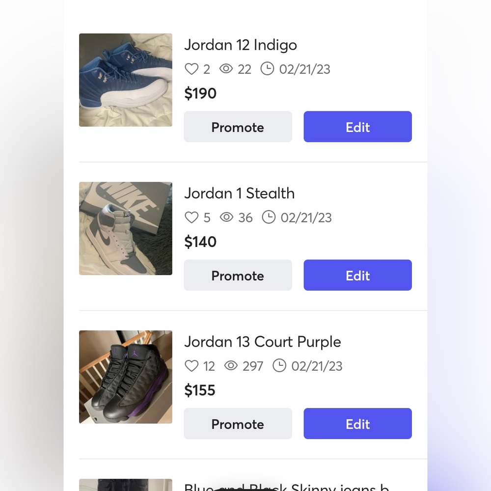 Jordan’s for sale in mercari!